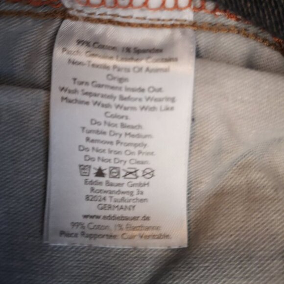 Eddie Bauer Men's Slim Fit Medium Wash Size 34/30 Blue Jeans - Picture 9 of 15